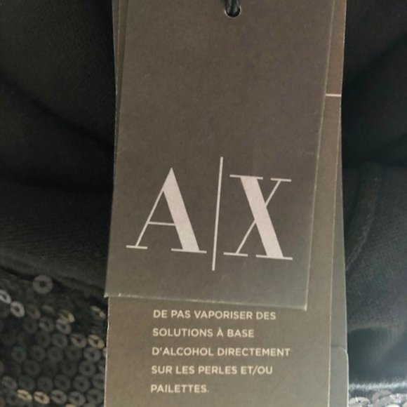 Armani Exchange A/X Sequined Cocktail Dress - Black - M - Picture 9 of 13